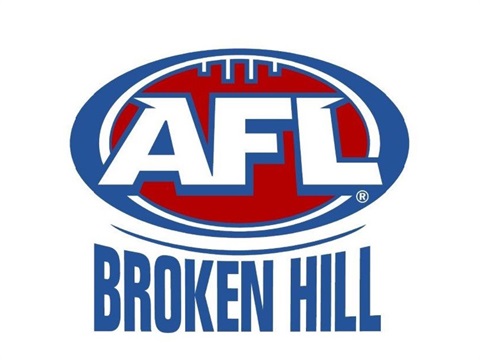 AFL Broken Hill Logo with AFL centered in a red football